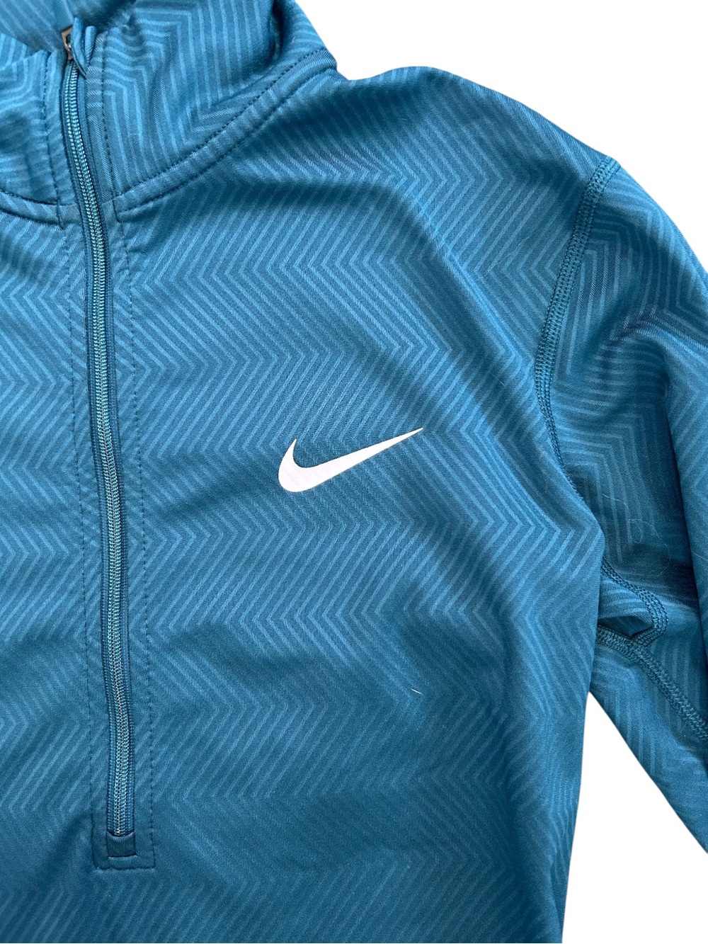Nike Pro Dri-FIT Teal Training Set Quarter Zip Top & Leggings XS/S - Picture 7 of 11